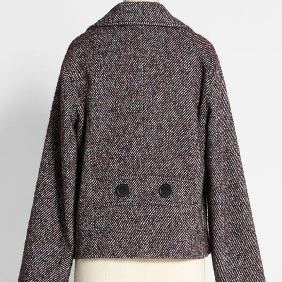 MODCLOTH Prim & Proper Peacoat - SIZE SMALL - WORN ONCE - EXCELLENT CONDITION - Picture 2 of 3